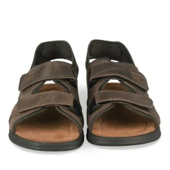 Sandales MARRON Homme CUIR Motif Uni Scratch
