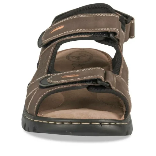 Sandales MARRON Homme CUIR Motif Uni Scratch
