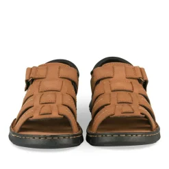 Sandales MARRON Homme CUIR Motif Uni Scratch