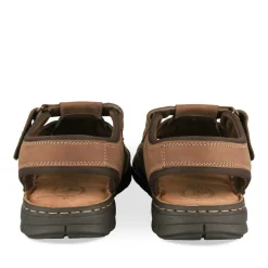 Sandales MARRON Homme CUIR Motif Uni Scratch