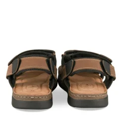 Sandales MARRON Homme CUIR Motif Uni Scratch