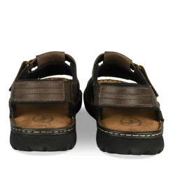 Sandales MARRON Homme CUIR Motif Uni Scratch