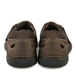 Sandales MARRON Homme CUIR Motif Uni Scratch