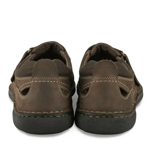 Sandales MARRON Homme CUIR Motif Uni Scratch