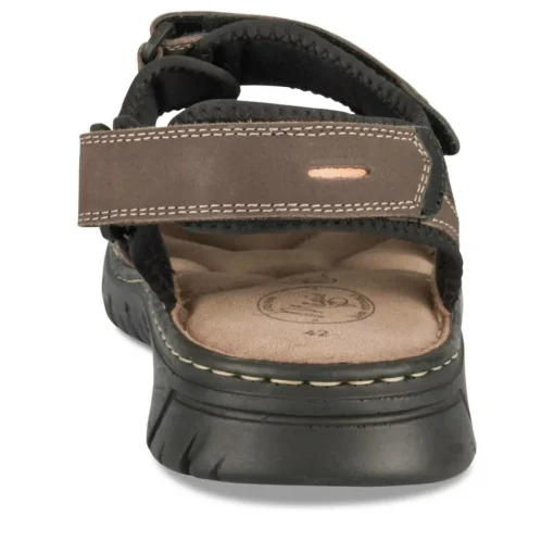 Sandales MARRON Homme CUIR Motif Uni Scratch