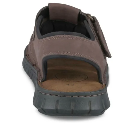 Sandales MARRON Homme CUIR Motif Uni Scratch