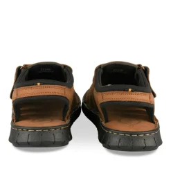 Sandales MARRON Homme CUIR Motif Uni Scratch