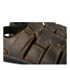Sandales MARRON Homme CUIR Motif Uni Scratch