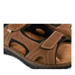 Sandales MARRON Homme CUIR Motif Uni Scratch