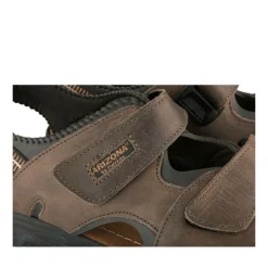 Sandales MARRON Homme CUIR Motif Uni Scratch