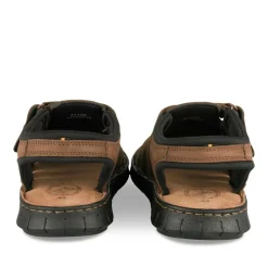 Sandales MARRON Homme CUIR Motif Uni Scratch