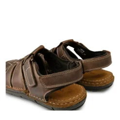 Sandales MARRON Homme CUIR Scratch