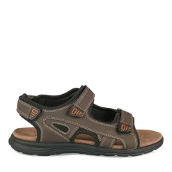 Sandales MARRON Homme Motif Uni Scratch