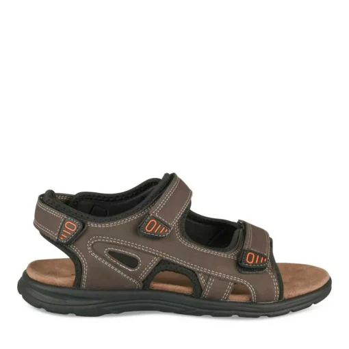 Sandales MARRON Homme Motif Uni Scratch