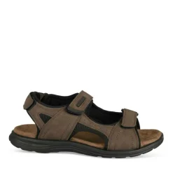 Sandales MARRON Homme Motif Uni Scratch