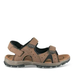 Sandales MARRON Homme Motif Uni Scratch