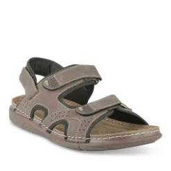 Sandales MARRON Homme Motif Uni Scratch