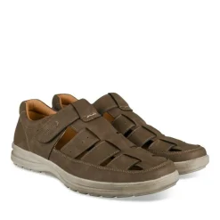 Sandales MARRON Homme Motif Uni Scratch
