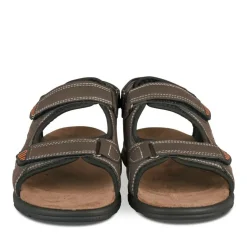 Sandales MARRON Homme Motif Uni Scratch