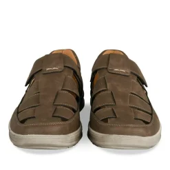 Sandales MARRON Homme Motif Uni Scratch