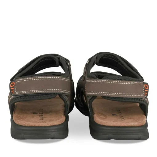 Sandales MARRON Homme Motif Uni Scratch