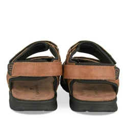 Sandales MARRON Homme Motif Uni Scratch