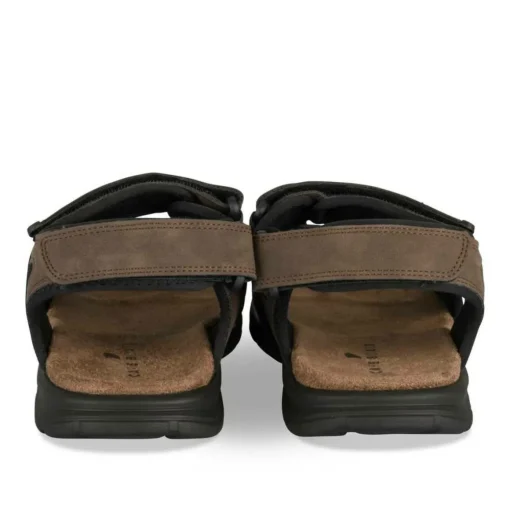 Sandales MARRON Homme Motif Uni Scratch