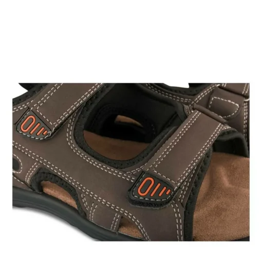 Sandales MARRON Homme Motif Uni Scratch