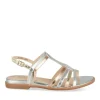Sandales METALLISE Femme Motif Multicolore Boucle