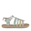 Sandales METALLISE Fille CUIR Motif Iridescent Boucle