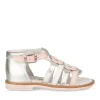 Sandales METALLISE Fille CUIR Boucle
