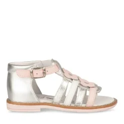 Sandales METALLISE Fille CUIR Boucle