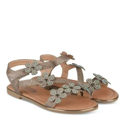 Sandales METALLISE Fille Motif Paillettes Scratch