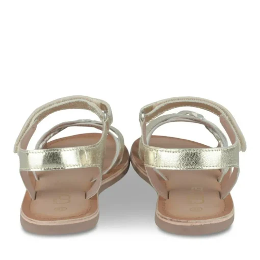 Sandales METALLISE Fille CUIR Motif Iridescent Scratch