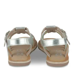 Sandales METALLISE Fille CUIR Motif Iridescent Boucle
