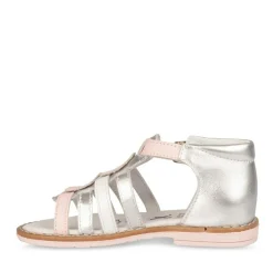 Sandales METALLISE Fille CUIR Boucle