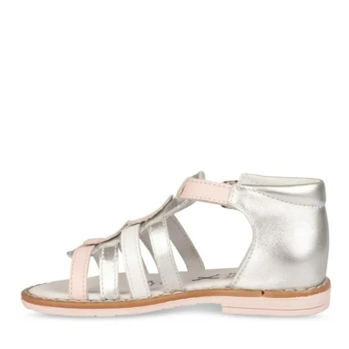 Sandales METALLISE Fille CUIR Boucle