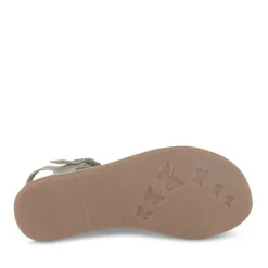 Sandales METALLISE Fille CUIR Motif Iridescent Boucle