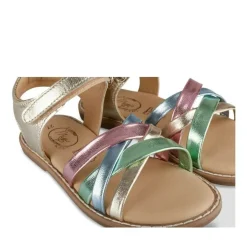 Sandales MULTICOLOR Fille CUIR Motif Multicolore Scratch
