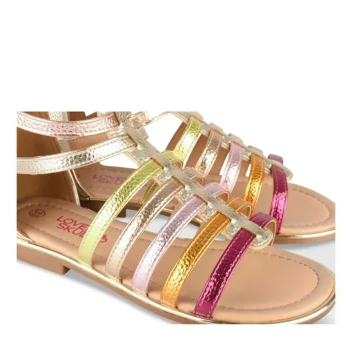 Sandales MULTICOLOR Fille Motif Multicolore Fermeture éclair