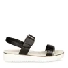 Sandales NOIR Femme Boucle