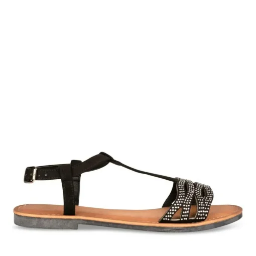 Sandales NOIR Femme Boucle