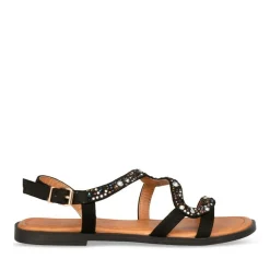 Sandales NOIR Femme Boucle
