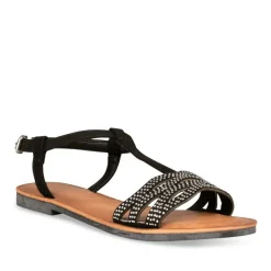 Sandales NOIR Femme Boucle