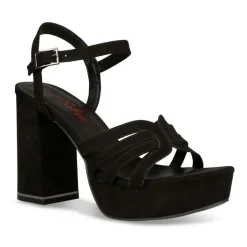 Sandales NOIR Femme Boucle