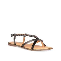 Sandales NOIR Femme Boucle