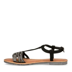 Sandales NOIR Femme Boucle