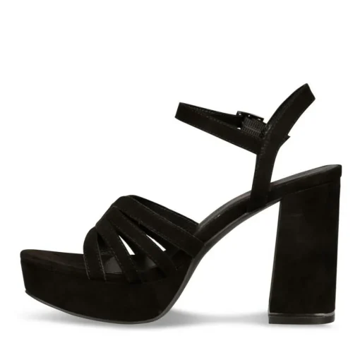 Sandales NOIR Femme Boucle
