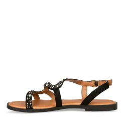 Sandales NOIR Femme Boucle