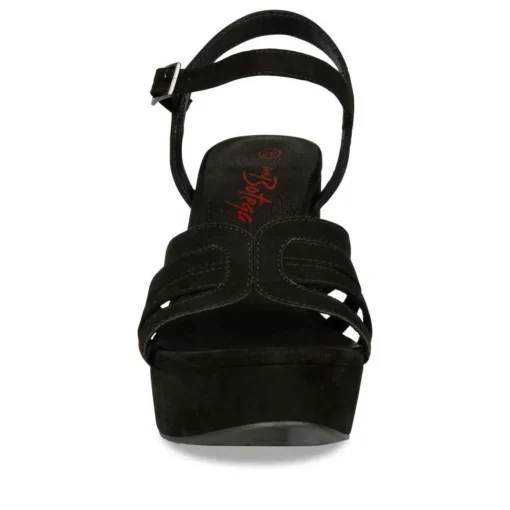 Sandales NOIR Femme Boucle